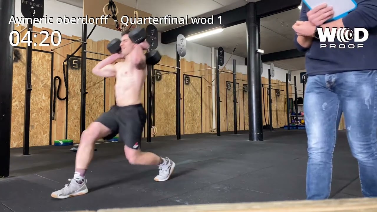 Aymeric oberdorff Quarterfinal CrossFit games 2022 WOD 1 YouTube