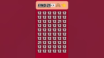 TEST YOUR Observation Skills With This FAST Number Game #shorts