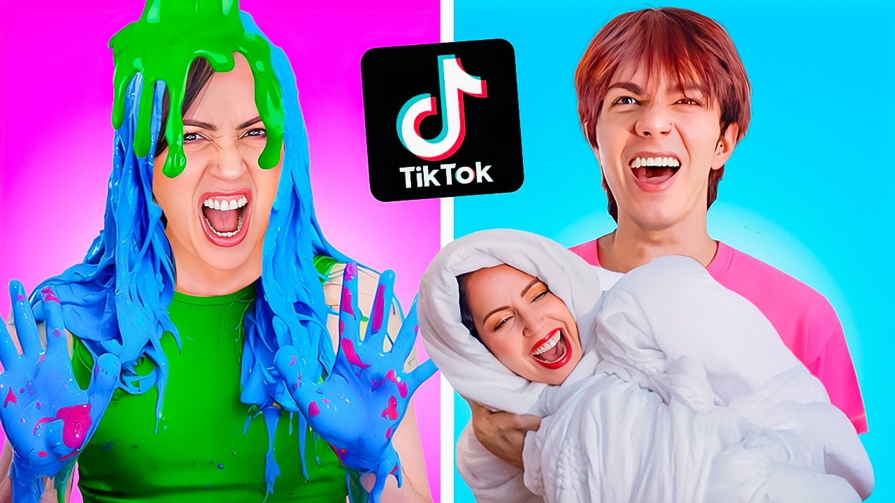 Se me PEGÓ el SLIME en el PELO de Nuevo 😅 Carlos Alberto y Sandra Cires Art