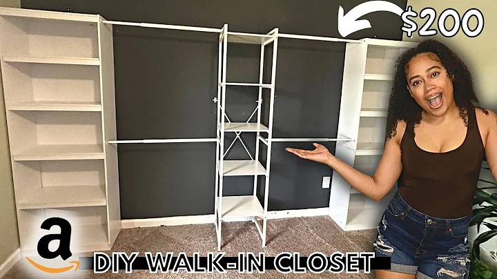 DIY AMAZON WALK-IN CLOSET HACK | Affordable & Easy Storage for Clothes and Shoes | Organization Hack