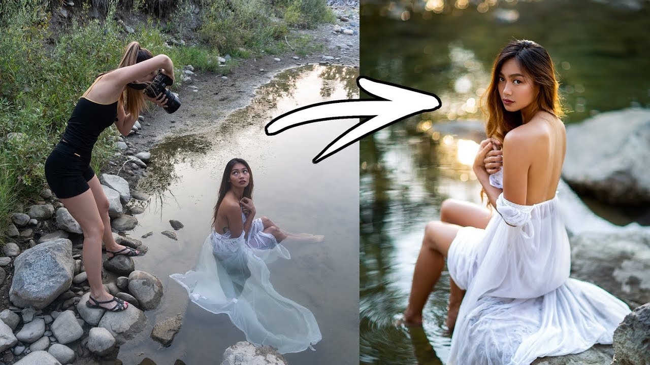 River PhotoShoot Behind The Scenes, How I Take Natural Light Portraits