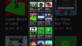 Looking At My Roblox Games That I Play!