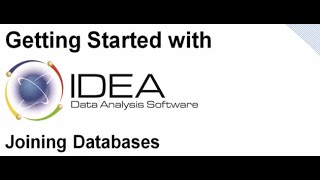 Getting Started with IDEA: Joining Databases Net Worth