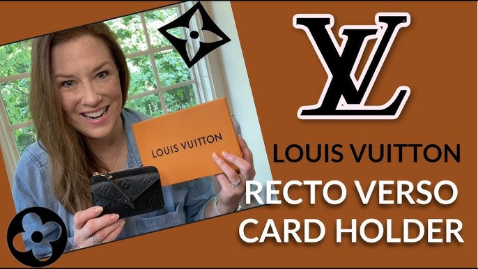 LOUIS VUITTON Reverse Monogram Recto Verso Card Holder Brown