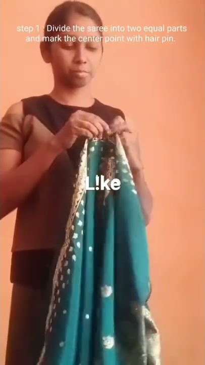 Thailand style with saree . step 1