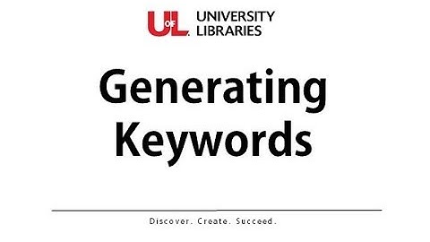 Generating Keywords