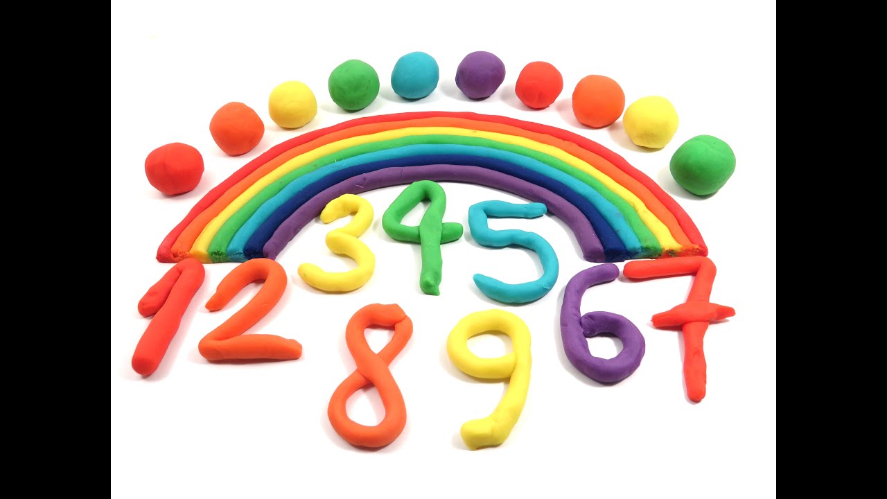 Hacer Números Divertidos Con Play Doh 🌈 Aprende Los Numeros Del 1 Al 10