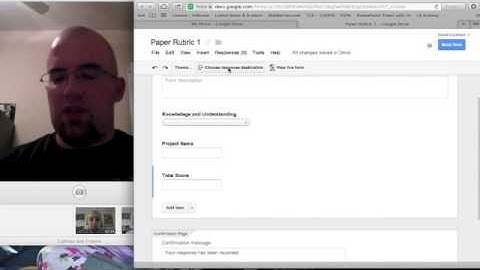 Show Me Videocast: How to make a Rubric With Google Drive