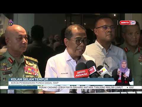 16 APRIL 2024 - BERITA PERDANA - KOLAM SELAM TEMPUR: KERJA PENDAWAIAN PUNCA GAGAL SIAP