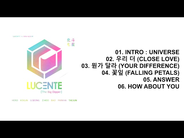 LUCENTE [The Big Dipper] アルバム Mini Album] LUCENTE - The Big Dipper - YouTube