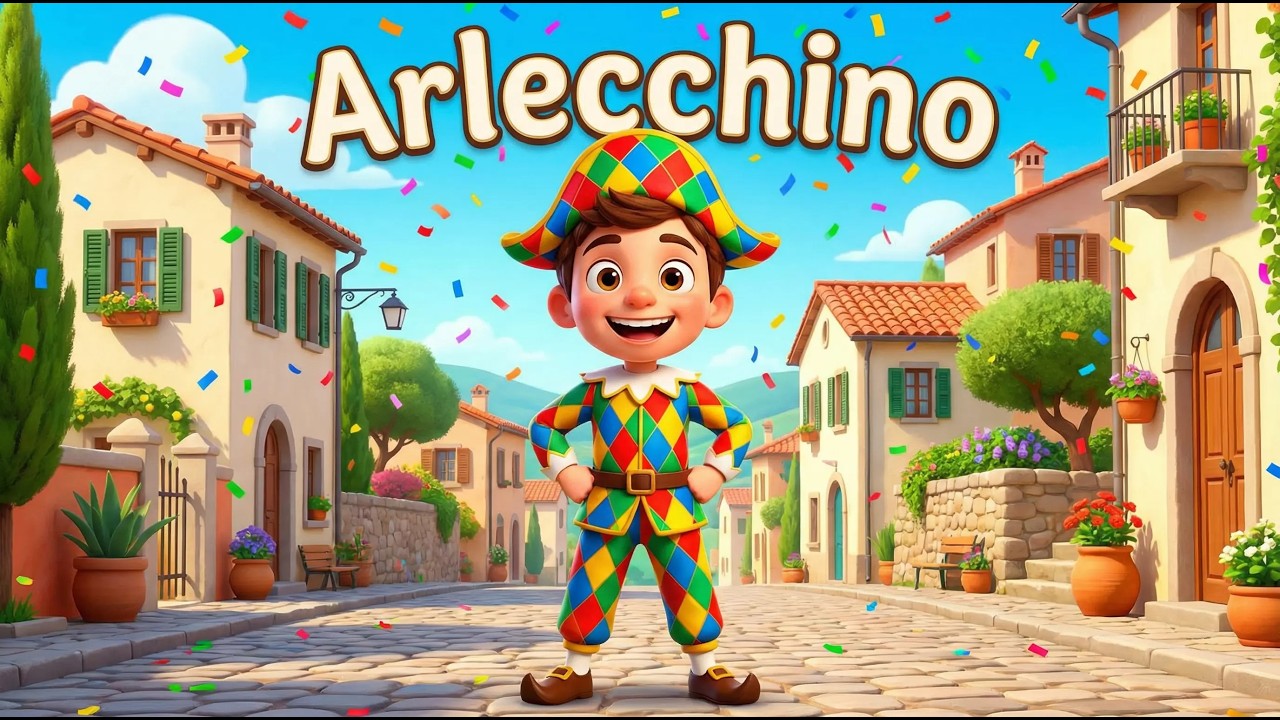🎉 LA STORIA DI ARLECCHINO | Racconto Illustrato