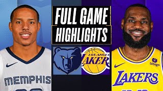 LAKERS vs GRIZZLIES Full Game Highlights | April 12, 2024 | NBA HIGHLIGHTS TODAY 2K23