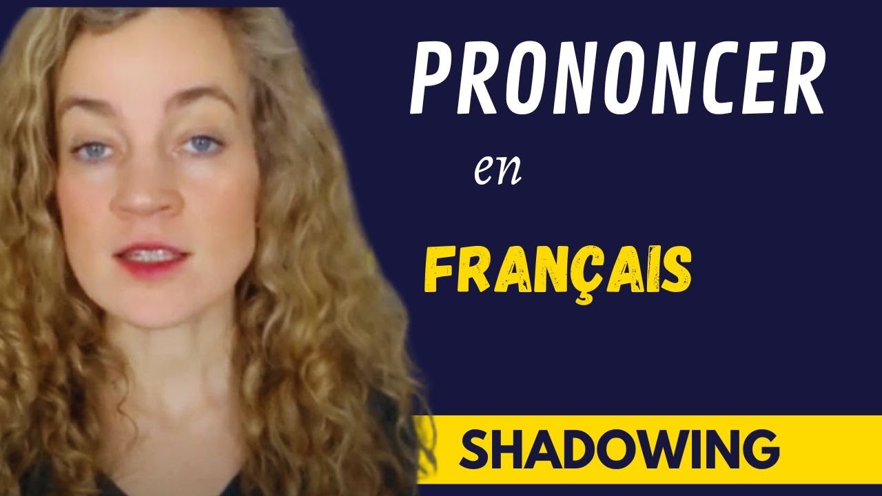 Exercice de prononciation écoutez et répétez (shadowing) YouTube