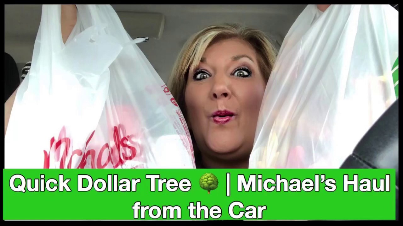 Quick Dollar Tree 🌳 Michael’s Haul from the Car September 20, 2019