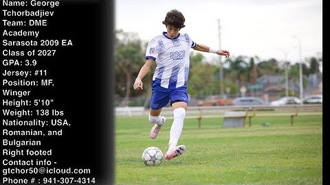 George Tchorbadjiev Highlight Reel - DME Academy Sarasota 2009 (U16) EA