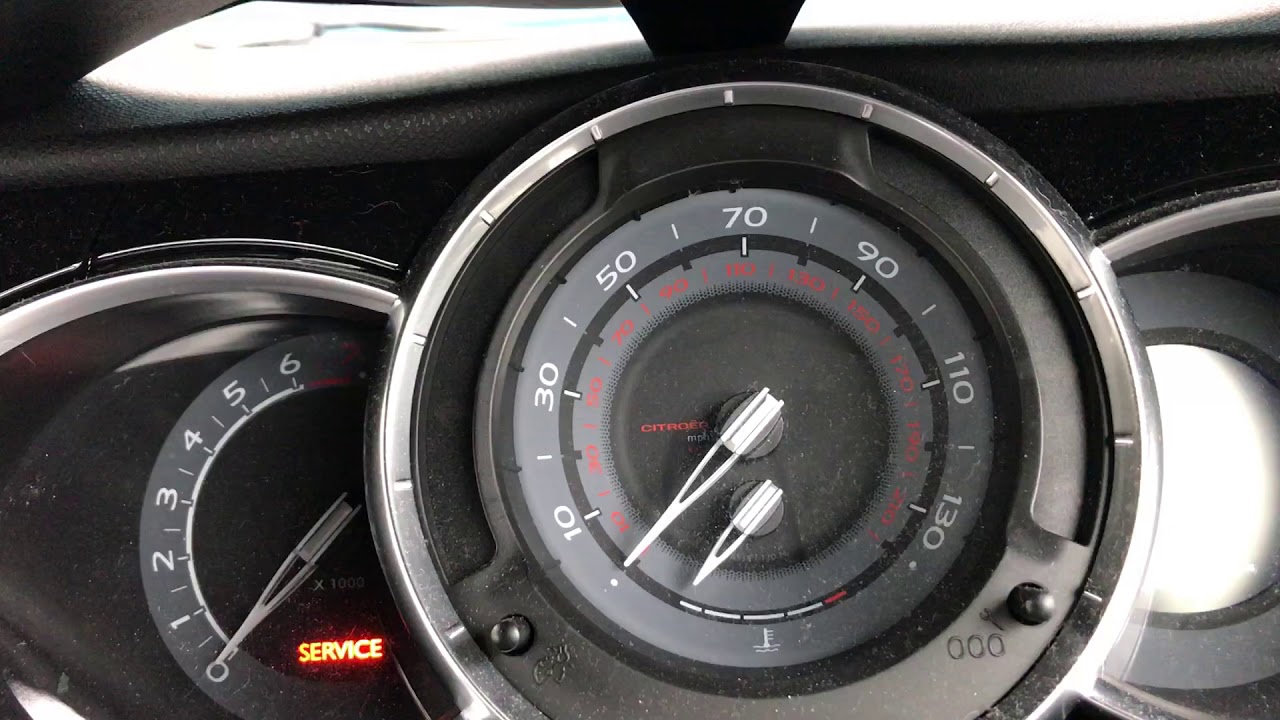 Citroen DS3 Service Light Reset YouTube