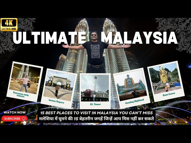 Travel vlog - Top 15 Best Places to visit in Malaysia  #travel #viral #malaysia #kualalumpur 