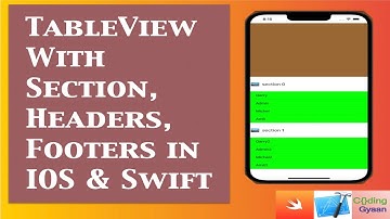 How to add Sections, Headers, Footers to TableView in iOS(Xcode-13 & Swift-5) ?