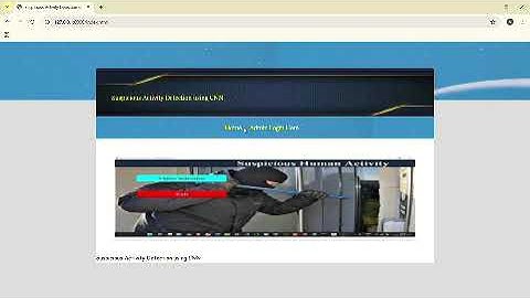 Suspicious activity detection using deep learning