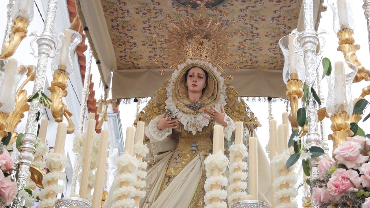 Procesión de la Virgen de la Paz por el 50 aniversario de su llegada a Jerez de los Caballeros