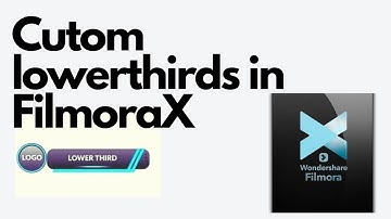 How To create Custom Lowerthirds in Filmora X URDU/HINDI