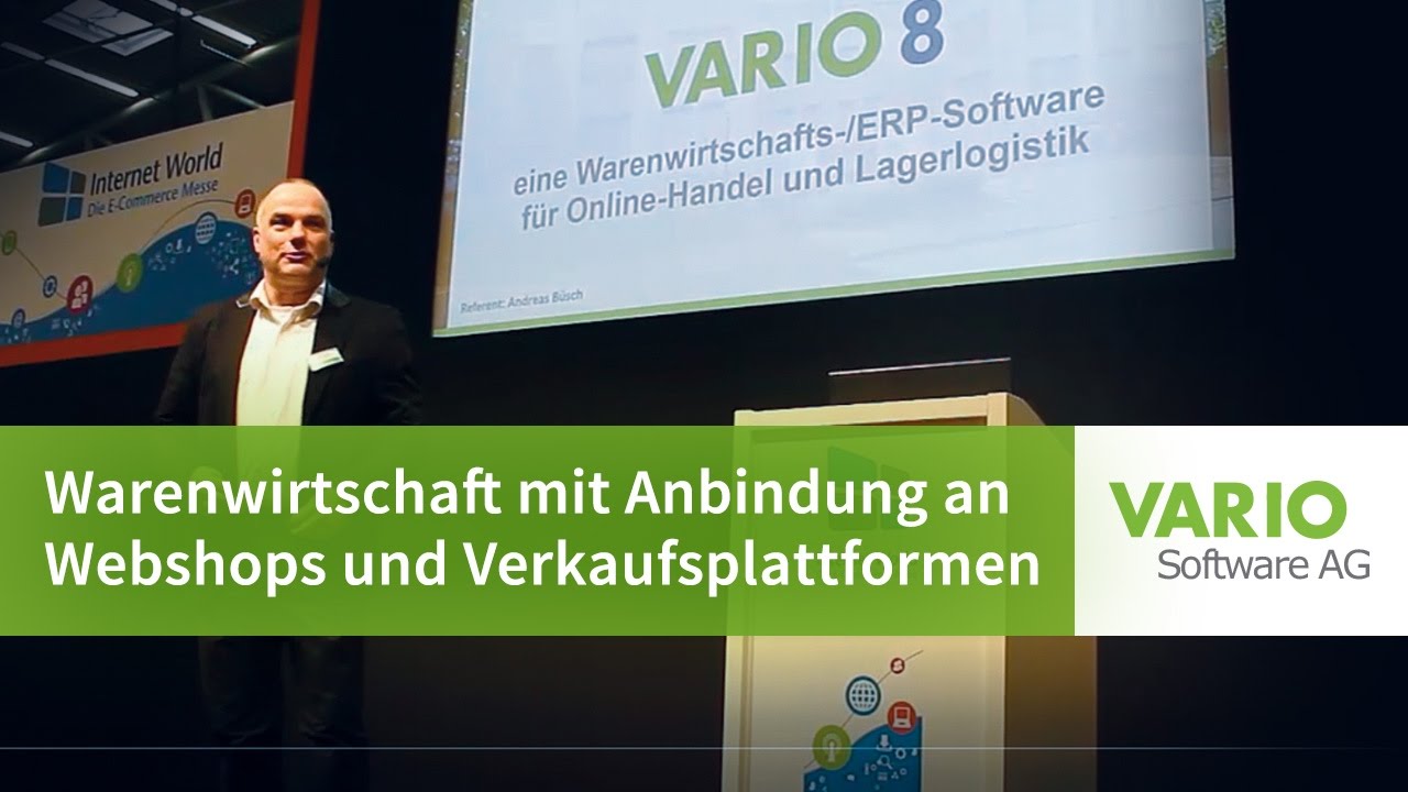 Fachvortrag: Warenwirtschaft mit Anbindung an Webshops und Verkaufsplattformen