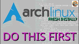 My First Steps After a Clean Install of Arch Linux