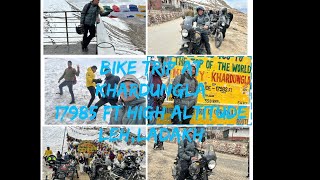 Bike Tour with Friends to Visit Khardungla Pass 17985ftAltitude😳Ladakh| Rent Bike For Tour at Ladakh
