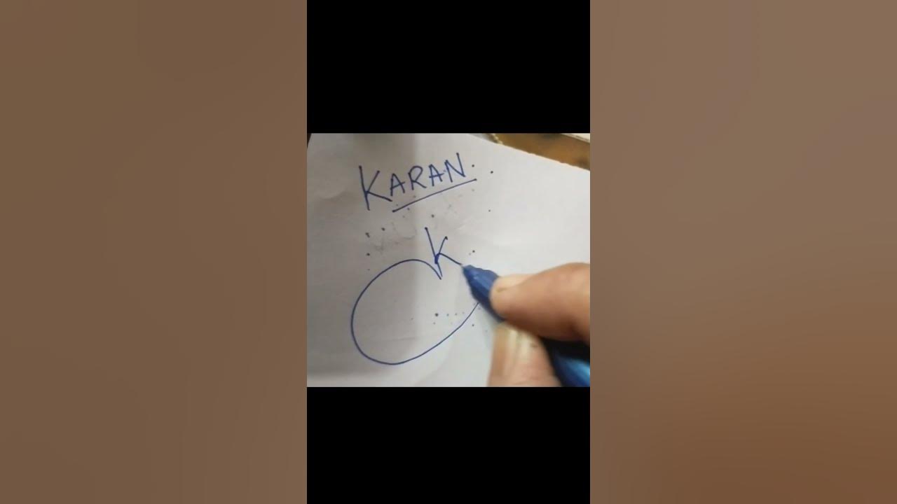 How to write Karan Karan sign YouTube