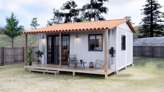 Small House Design ( 320 Sqft , Conatiner )