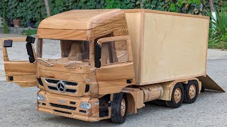 Wooden Truck - Mercedes-Benz Truck Actros 1844LS (2016) Out Of Wood - Awesome Woodcraft