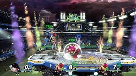 Smash Ultimate Bayonetta vs 2  Level 9 CPU Dharkon Bowsers