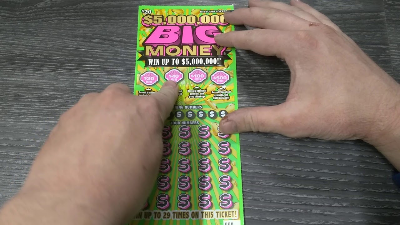 20 5,000,000 BIG MONEY MISSOURI SCRATCH OFF LOTTERY TICKET YouTube