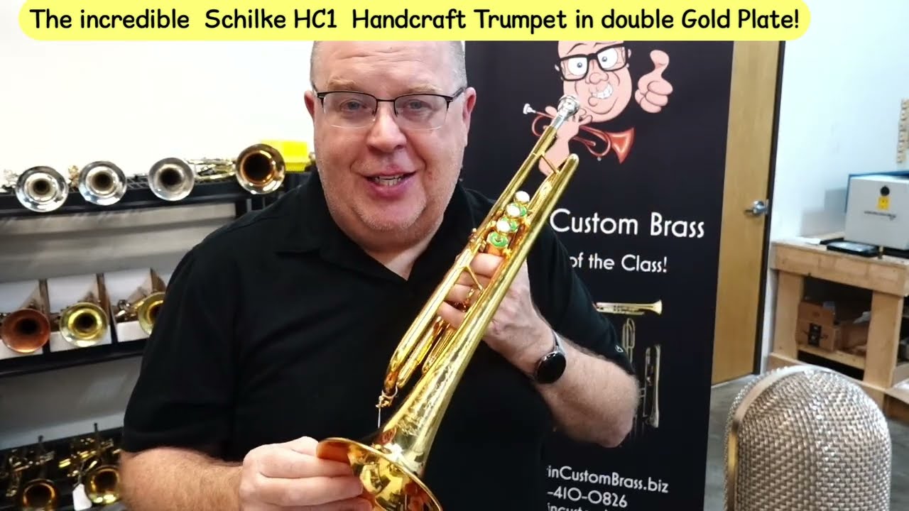 Schilke HC1 Trumpet  in gold plate from my  collection! Is this the modern Martin Committee?