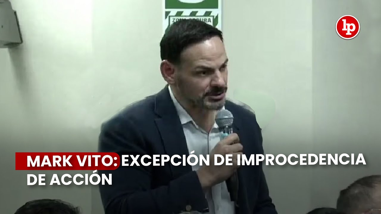 Mark Vito: excepción de improcedencia de acción por presunto lavado de activos