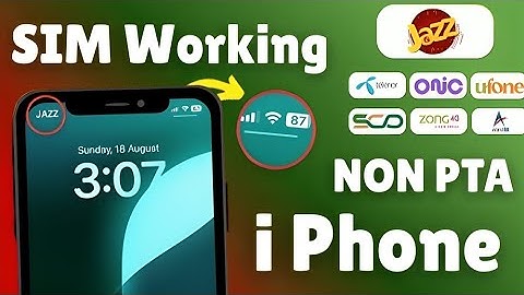 How to use Sim in NON PTA i phone | Non PTA iphone ma 100% sim active h | How to Run Sim On NON PTA