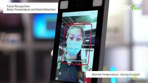 ZKTeco  SpeedFace Biometric Facial / Palm Recognition Readers with Body Temperature Detection
