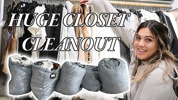 EXTREME CLOSET CLEAN OUT 2021 | Decluttering and Organizing All My Clothes