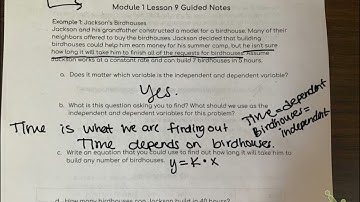 Module 1 Lesson 9 Guided Notes Video Part 1