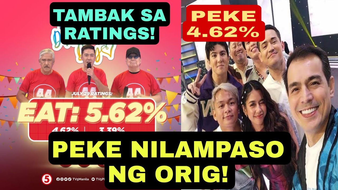 EAT NG TVJ NILAMPASO ANG PEKENG BULAGA SA RATINGS NOONG SABADO 44 YEARS CELEBRATION!