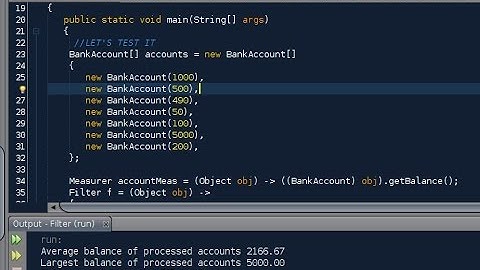 Prog. Exercise - Interfaces Demonstration with λ expressions (Java)