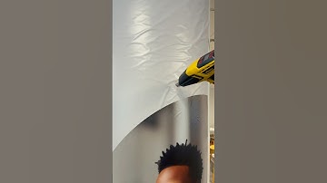 Column wrap installation at Mastercard using heat application 🔥