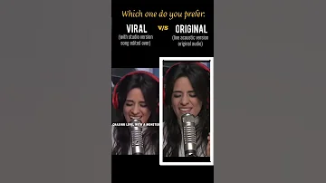 Camila Cabello Viral Video V S Original I M In Live With The Monster Shorts 