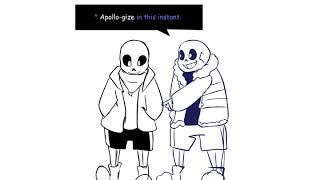 SANS AND OUTERTALE!SANS PUNS SCENE - [UNDERVERSE 0.4 OUT TAKE]