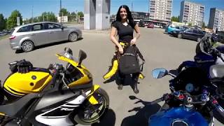 ⁣ЕДЕМ к МОРЮ с НАМИ девушка НОВИЧОК I Yamaha yzf r125