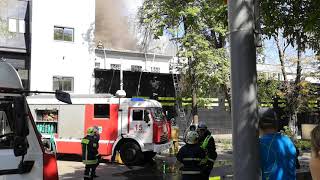 Пожар в Даталайн Ост 5 июня 2019 видео 04