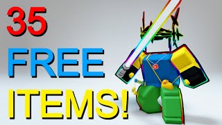 HURRY! GET THESE 35 FREE ITEMS! (RAINBOW \& DOMINUS) ROBLOX EVENTS!