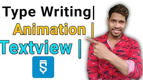Type writing textview animation in sketchware hindi/Aauraparti