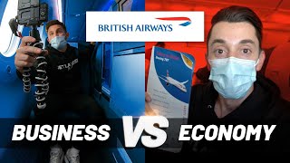 LUXURY cabin on a short-haul flight: British Airways Business Class vs Economy battle