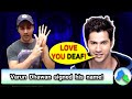 Varun Dhawan signed Indian Sign Language | Bollywood star ISL